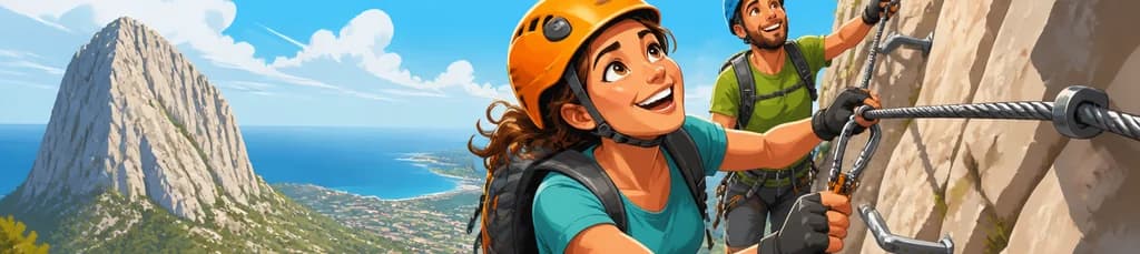 Aventura de Escalada de Medio Día: Vía Ferrata del Ponoig