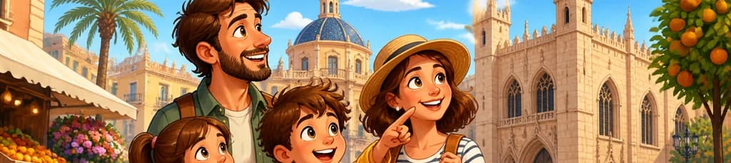 Un viaje familiar por los sitios emblemáticos de la ciudad de Valencia pensado para niños