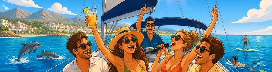 Travesía de cuatro horas en velero por el Mediterráneo partiendo de Estepona
