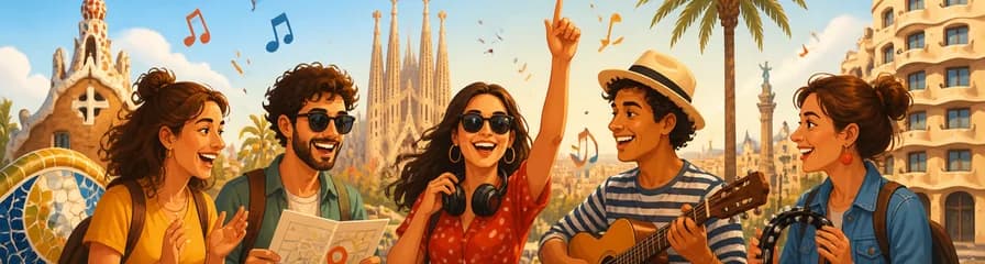 Descubre Barcelona en un Tour Privado de Dos Horas con un Entretenido Juego Musical