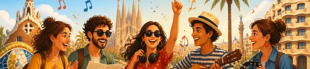 Descubre Barcelona en un Tour Privado de Dos Horas con un Entretenido Juego Musical
