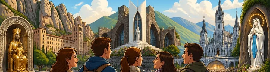Recorrido Mariano: Santuarios de Lourdes, Montserrat y Meritxell
