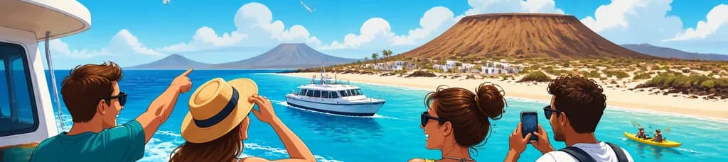 Excursión de un día en barco a La Graciosa