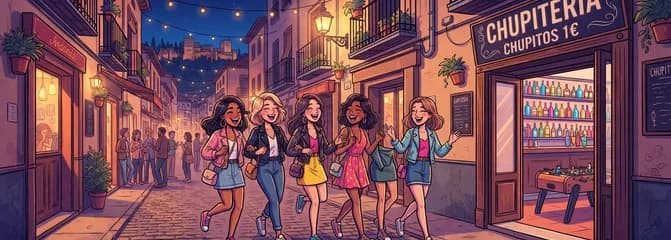 Juerga de chicas: el pub crawl para la noche granadina