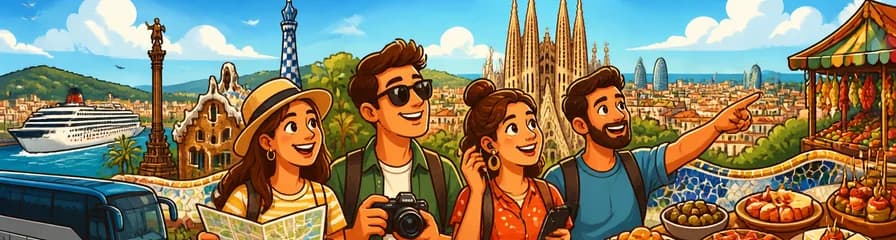 Recorrido urbano de 6 horas por Barcelona con traslado de ida y vuelta al puerto