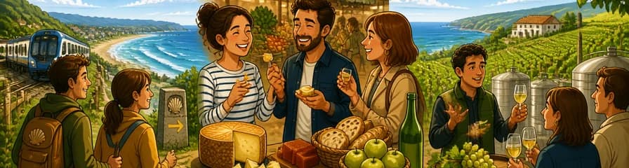 Recorrido Gastronómico a Pie por un Mercado y una Bodega de Txakoli