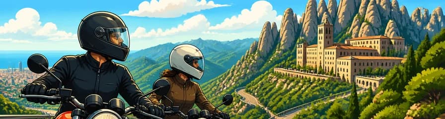 Descubre Cataluña: Un Tour Privado en Moto de Día Completo, de Montañas a Monasterios