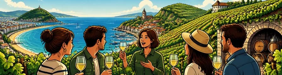 Recorrido enológico por el Txakoli de Getaria con salida desde San Sebastián