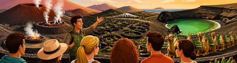 Recorrido por Timanfaya, La Geria y la Laguna Verde