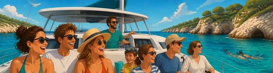 Excursión en Catamarán de Media Jornada por Menorca