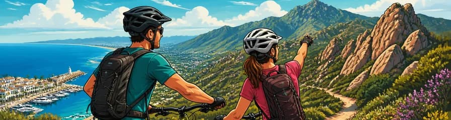 Aventura en bicicleta de montaña eléctrica por Marbella