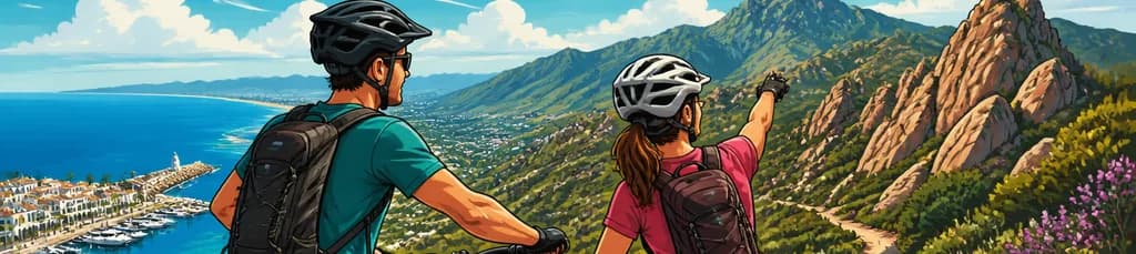Aventura en bicicleta de montaña eléctrica por Marbella