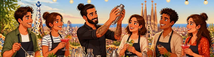 Experimenta la mixología con un taller de cócteles en Barcelona