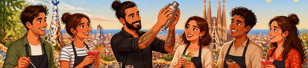 Experimenta la mixología con un taller de cócteles en Barcelona