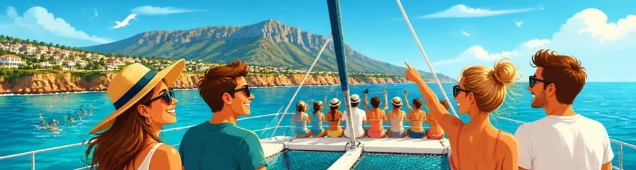 Travesía marítima con barbacoa a bordo de un catamarán, zarpando desde Dénia o Jávea