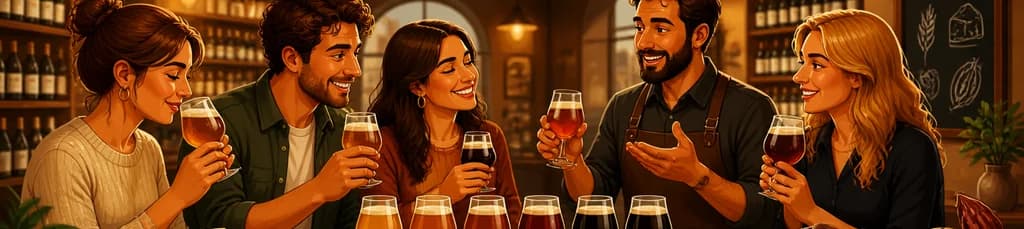 Experiencia de cata: cervezas artesanales, quesos y chocolate