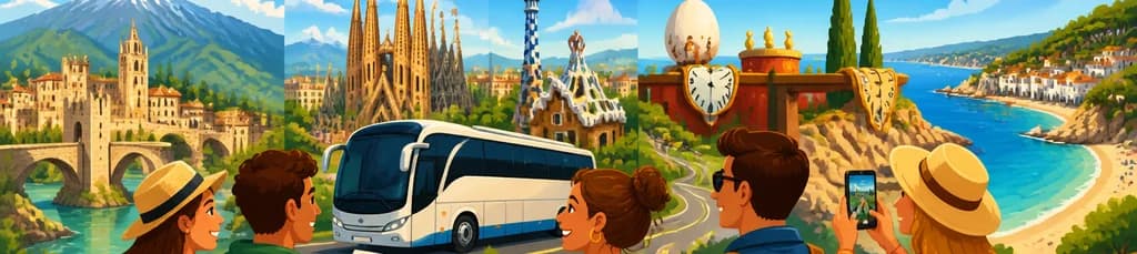 Descubre lo mejor de Cataluña: Un tour en autobús de 5 días desde Barcelona