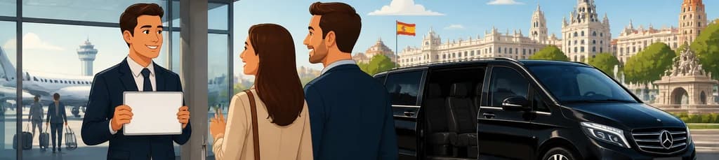Opciones de traslado privado de ida y vuelta al Aeropuerto de Madrid-Barajas