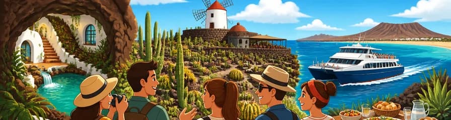 Una excursión inolvidable a La Graciosa y el Jardín de Cactus partiendo desde Lanzarote
