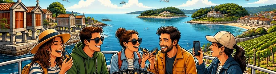 Experiencia en las Rías Baixas: Visita a la Isla de Arousa, Combarro y Travesía en Barco con Degustación de Mejillones