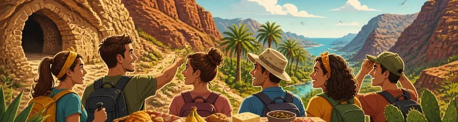 Aventura en Gran Canaria: Exploración de Cuevas, Oasis y las Gargantas Rojas con un Picnic Placentero