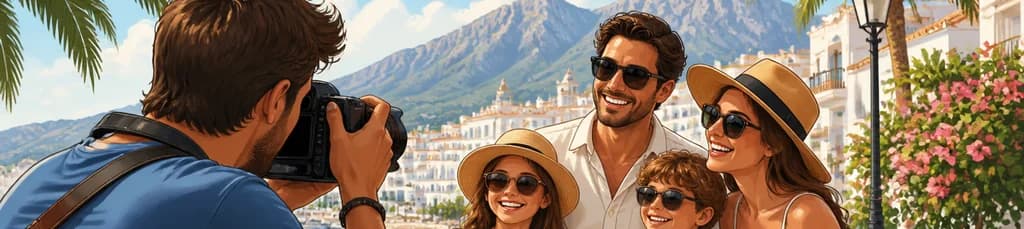 Inmortaliza tus recuerdos con una sesión fotográfica exclusiva en Marbella junto a un experto local