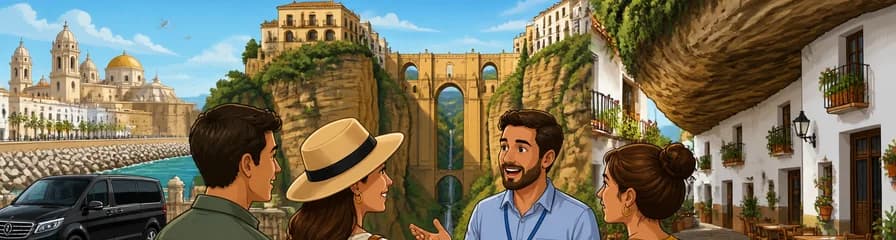 Descubre Ronda y Setenil de las Bodegas en una excursión privada de día completo desde Cádiz