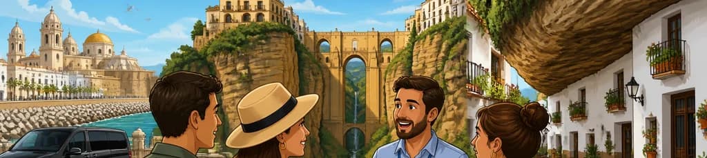 Descubre Ronda y Setenil de las Bodegas en una excursión privada de día completo desde Cádiz