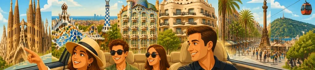 Recorrido privado de 8 horas por los puntos destacados de Barcelona