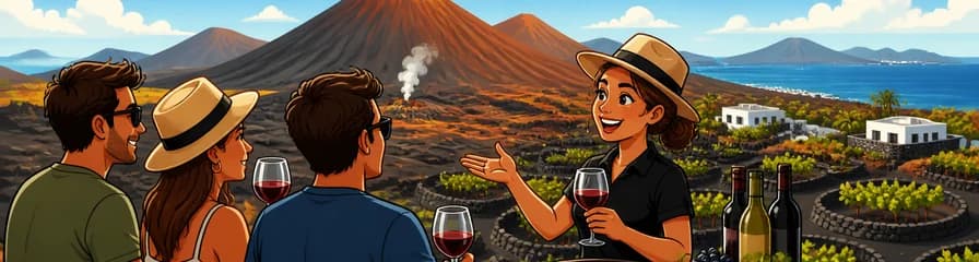 Recorrido por el sur de Lanzarote, incluyendo visita y cata en una bodega de vinos.