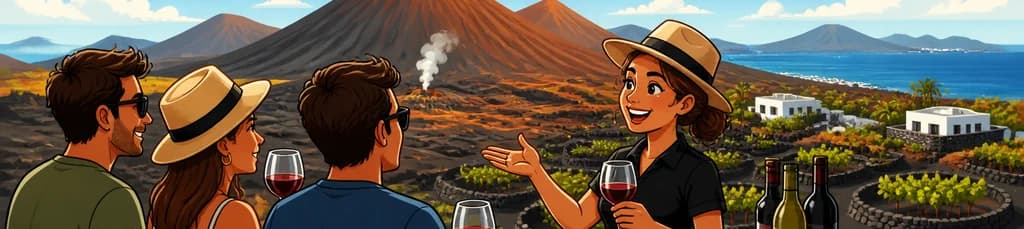 Recorrido por el sur de Lanzarote, incluyendo visita y cata en una bodega de vinos.