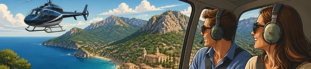 Vuelo panorámico de 42 minutos en helicóptero exclusivo por Mallorca