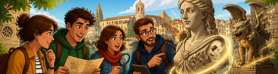 Vive un escape room al aire libre en Girona: Libera a las estatuas