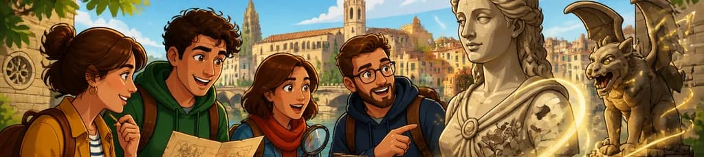 Vive un escape room al aire libre en Girona: Libera a las estatuas
