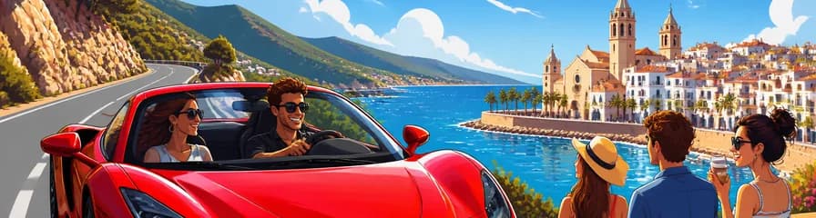 Conducción de un Superdeportivo: Aventura de Cuatro Horas de Barcelona a Sitges