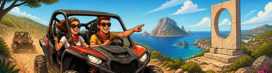 Descubre Ibiza en una visita guiada en buggy todoterreno