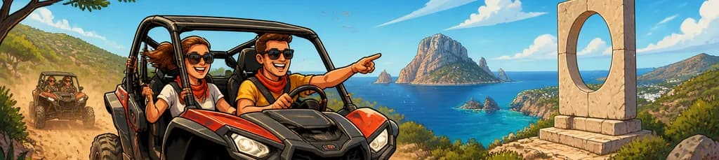 Descubre Ibiza en una visita guiada en buggy todoterreno