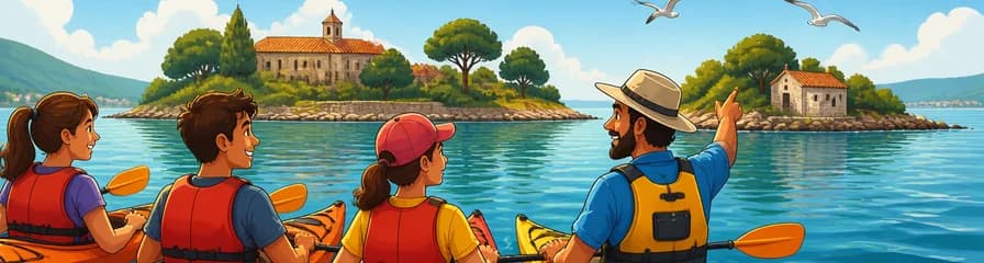 Experiencia de Kayak por las Islas de San Simón y San Antón