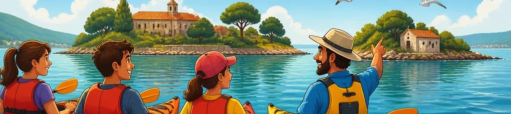 Experiencia de Kayak por las Islas de San Simón y San Antón