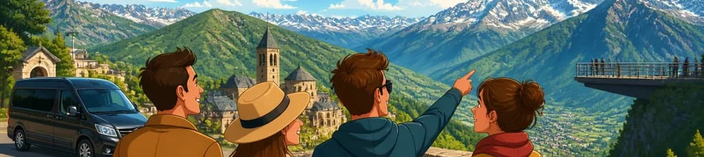 Excursión privada de un día completo a Andorra y los Pirineos desde Barcelona, con recogida incluida