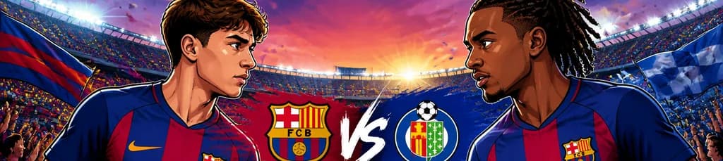 Enfrentamiento de LaLiga EA Sports: FC Barcelona contra Getafe CF