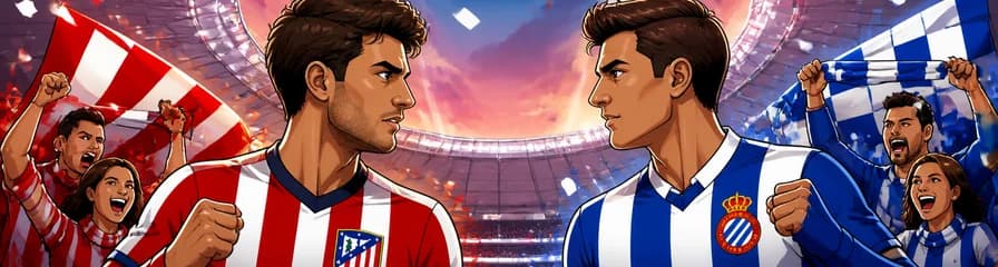 Atlético de Madrid se enfrenta al RCD Espanyol