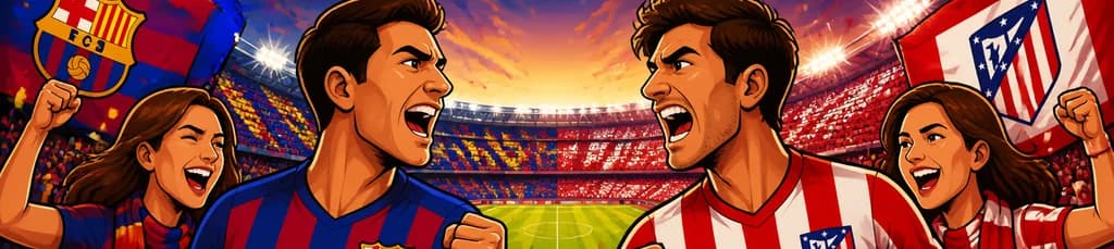 Encuentro entre el FC Barcelona y el Atlético de Madrid
