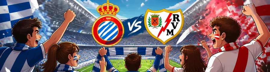 Partido de fútbol: RCD Espanyol contra Rayo Vallecano