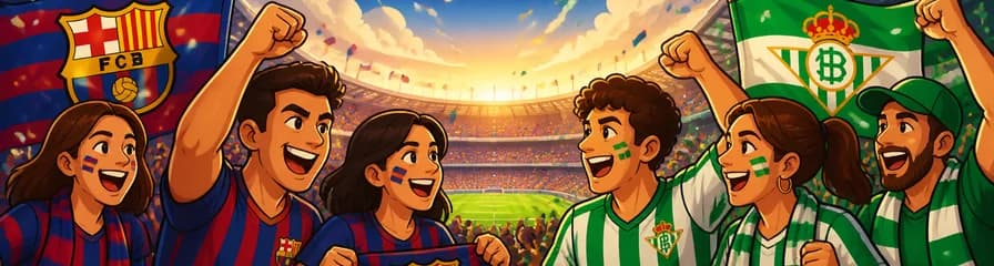 Enfrentamiento futbolístico entre el FC Barcelona y el Real Betis Balompié