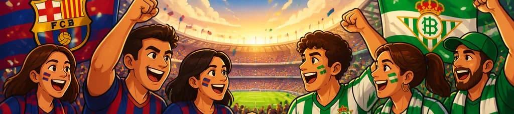 Enfrentamiento futbolístico entre el FC Barcelona y el Real Betis Balompié
