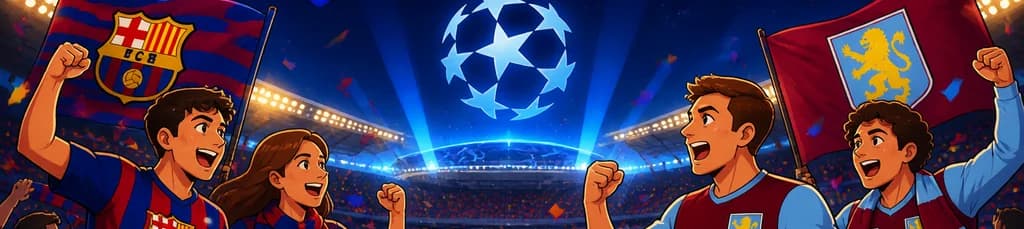 El FC Barcelona se enfrenta al Aston Villa en la UEFA Champions League