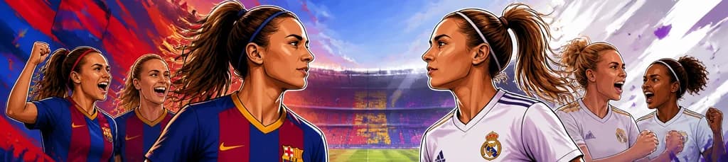 El FC Barcelona Femenino se enfrenta al Real Madrid Femenino