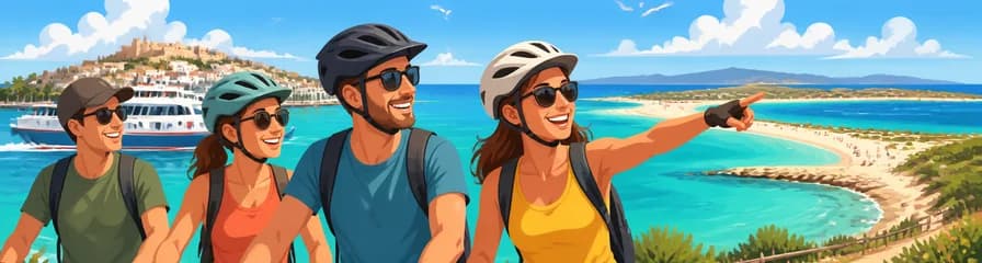 Excursión ciclista por Ses Illetes con salida desde Eivissa