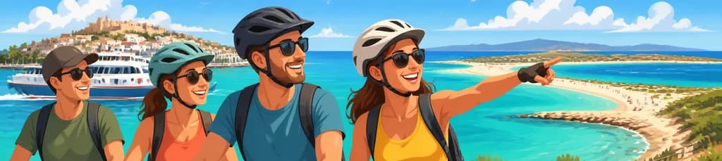 Excursión ciclista por Ses Illetes con salida desde Eivissa